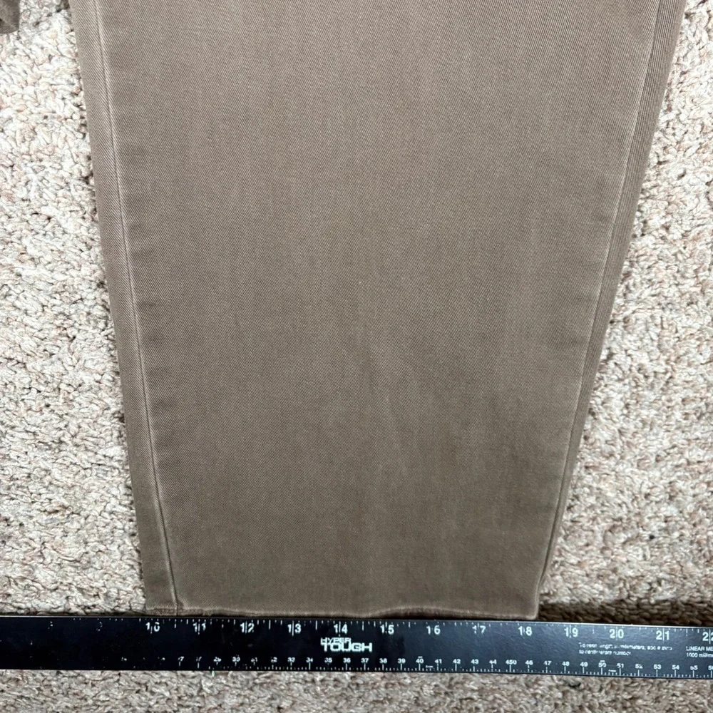 Polo Ralph Lauren Mens Brown Cotton Twill Straight Leg Chino Pants 33x32 Cuffed